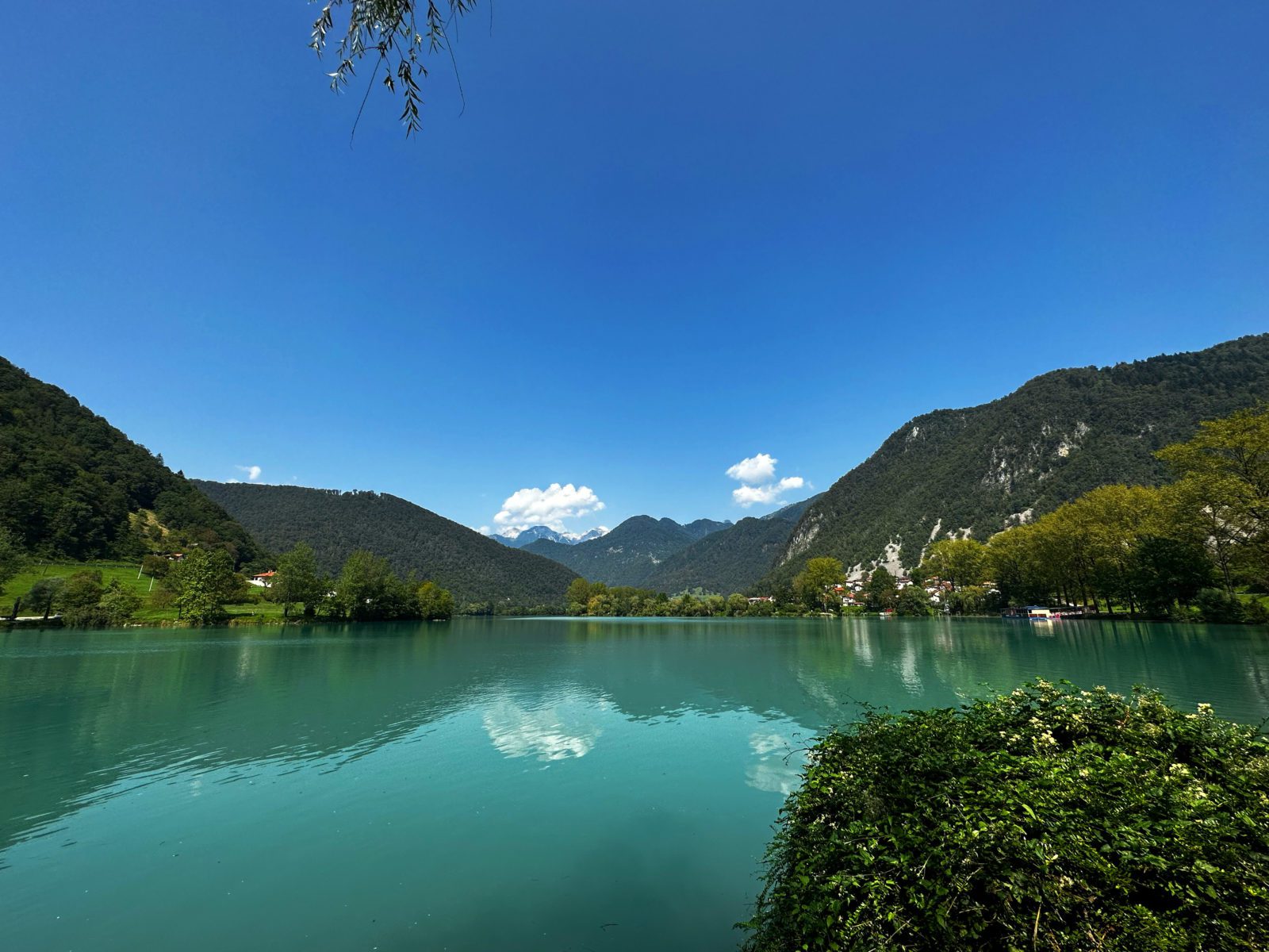 Pausen-Stopp am Most na Soči auf dem Weg nach Tolmin